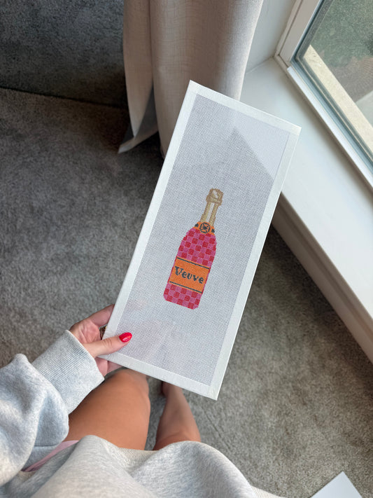 Veuve Check Bottle Canvas