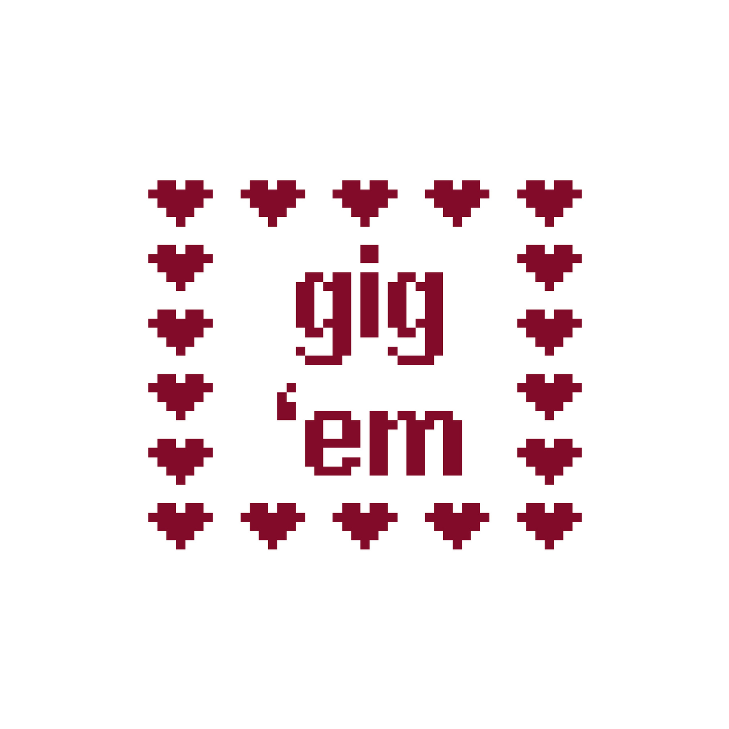 Gig ‘Em College Canvas