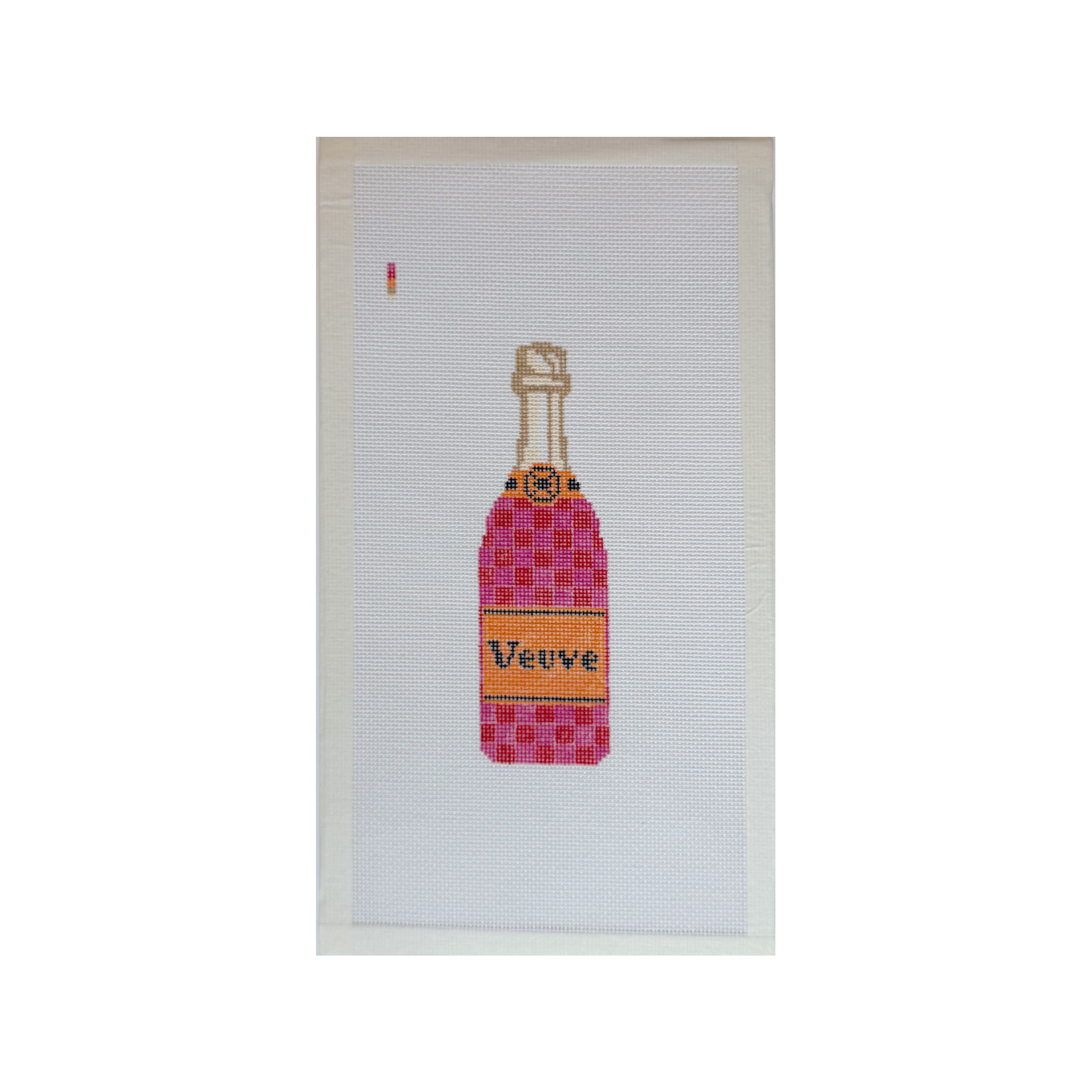 Veuve Check Bottle Canvas