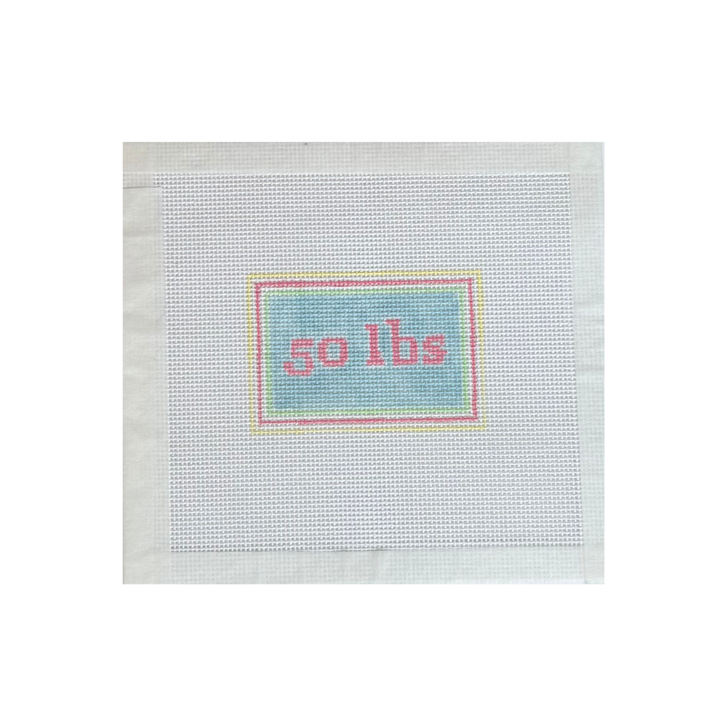 50 lbs Luggage Tag Canvas