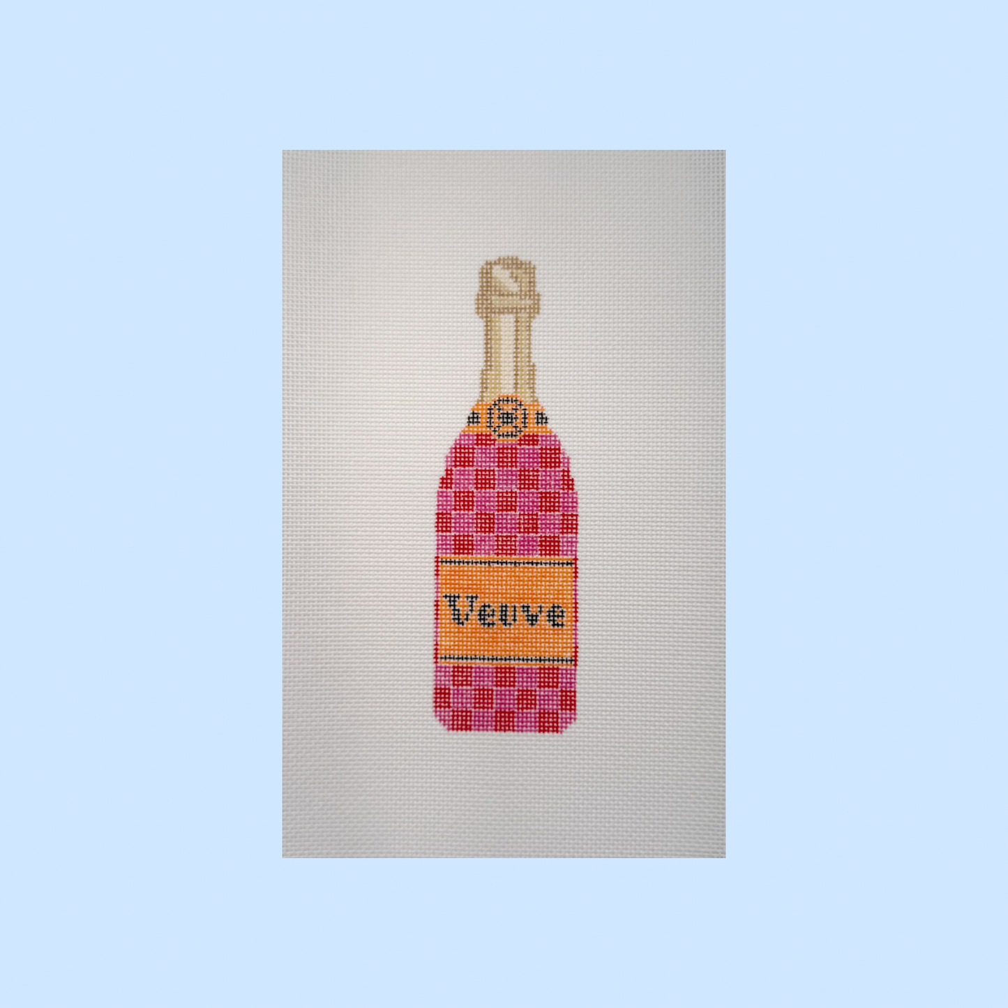 Veuve Check Bottle Canvas