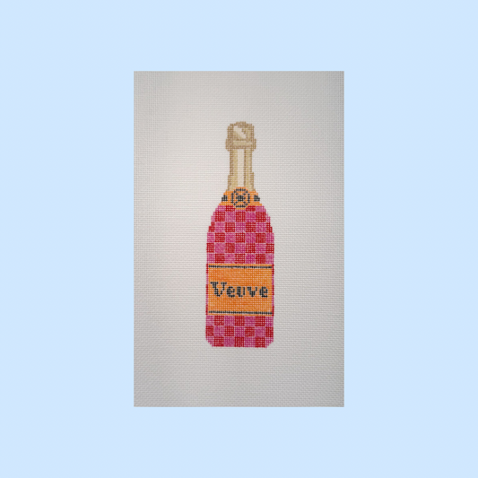 Veuve Check Bottle Canvas