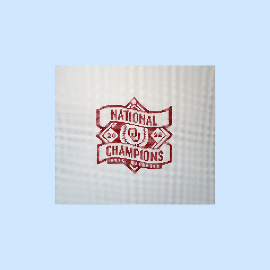 National Champions Canvas - OU Baseball