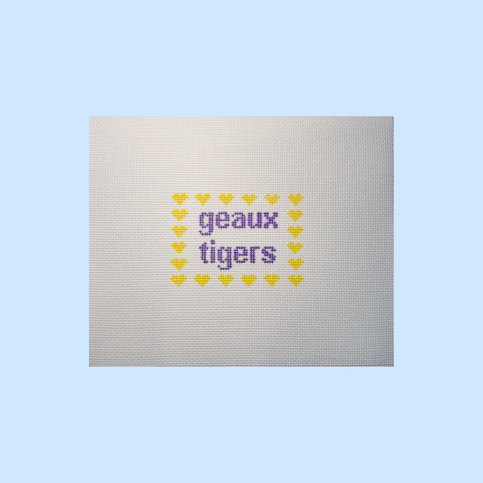 Geaux Tigers College Canvas